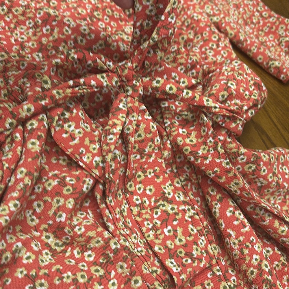 Floral Red Jumpsuit - Picture 5 of 14